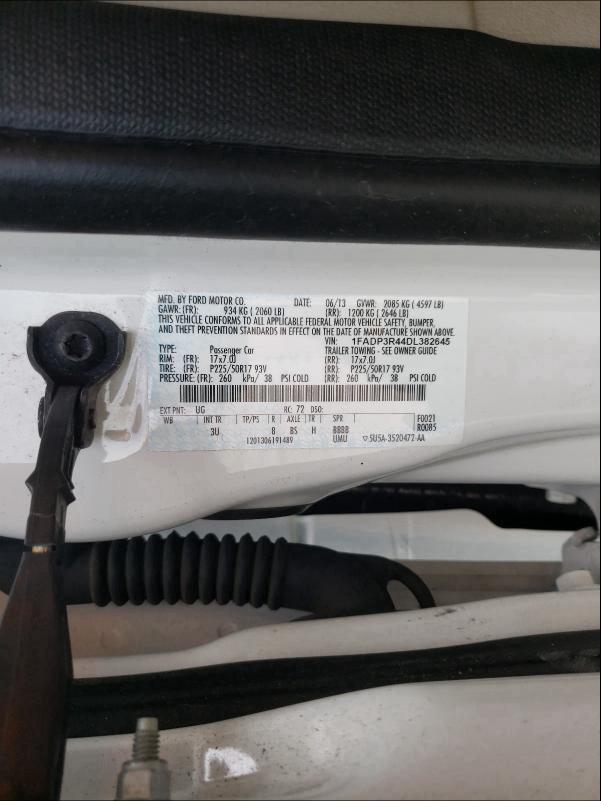 2013 FORD FOCUS BEV 1FADP3R44DL382645