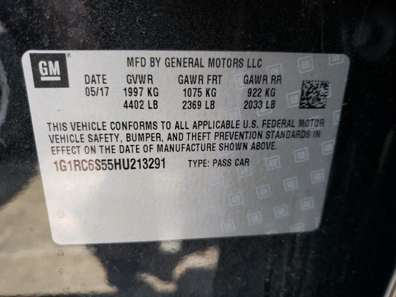 2017 CHEVROLET VOLT LT 1G1RC6S55HU213291