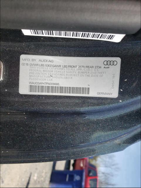 2015 AUDI S5 PREMIUM WAUCGAFH7FN009685