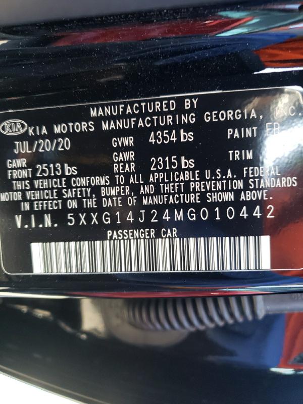2021 KIA K5 LXS 5XXG14J24MG010442