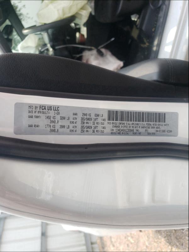 2020 DODGE DURANGO SX 1C4RDHAGXLC269048