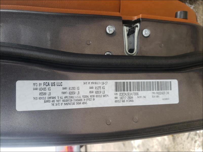 2018 DODGE CHARGER SR 2C3CDXL92JH172696