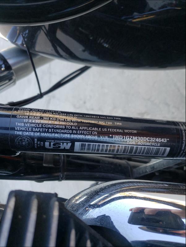 2013 HARLEY-DAVIDSON FLD SWITCH 1HD1GZM30DC324643