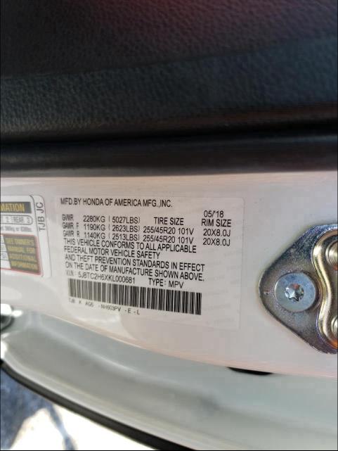 2019 ACURA RDX A-SPEC 5J8TC2H6XKL000681