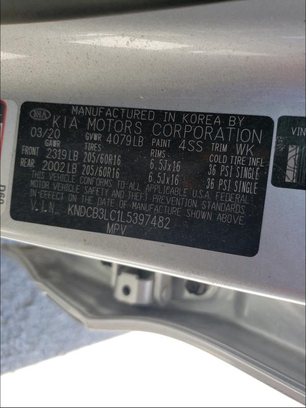 2020 KIA NIRO LX KNDCB3LC1L5397482