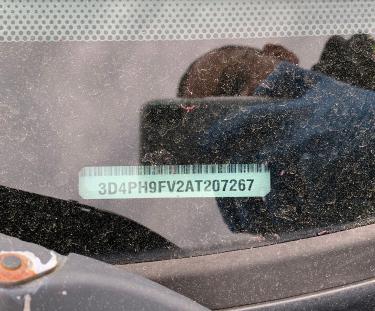2010 DODGE JOURNEY R/ 3D4PH9FV2AT207267