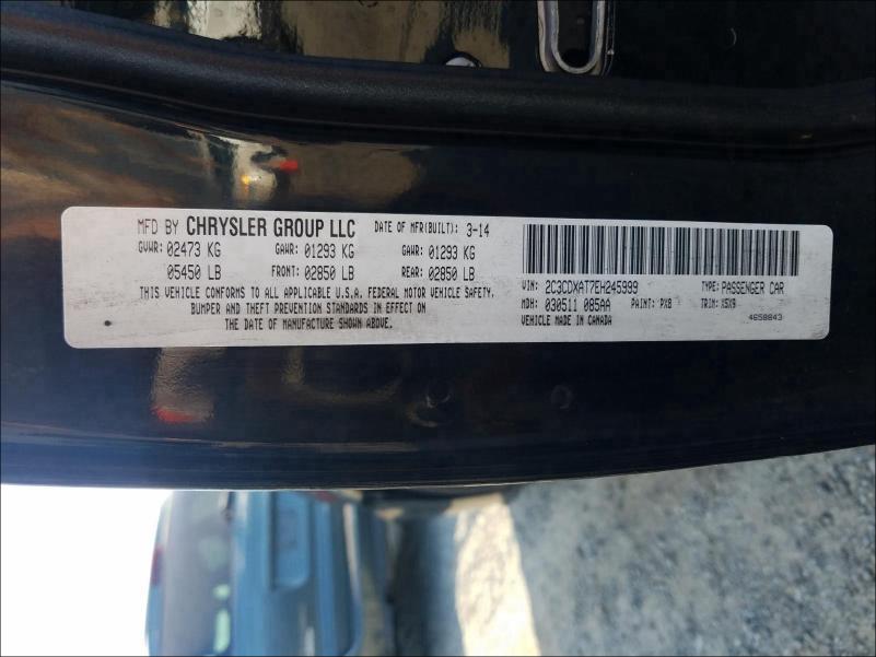 2014 DODGE CHARGER PO 2C3CDXAT7EH245999