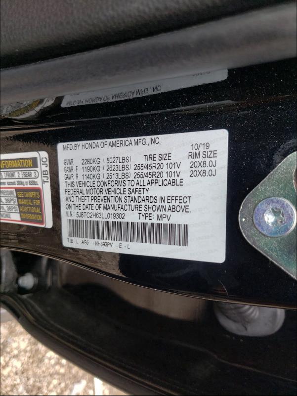 2020 ACURA RDX A-SPEC 5J8TC2H63LL019302