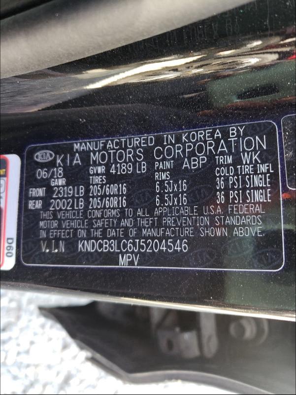 2018 KIA NIRO FE KNDCB3LC6J5204546