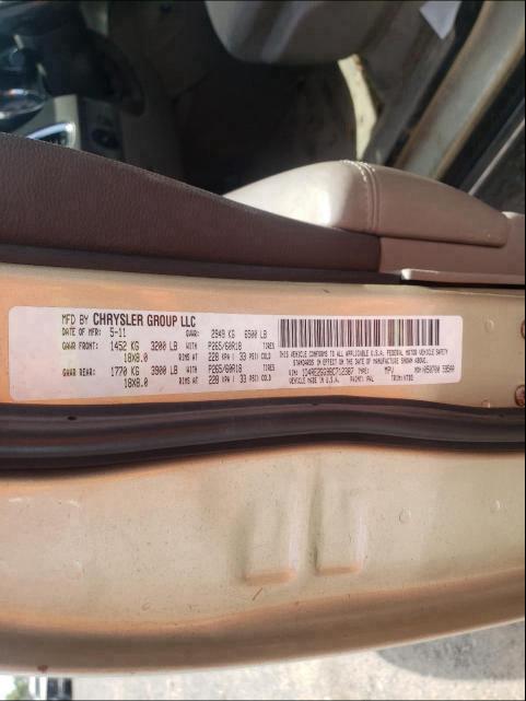 2011 DODGE DURANGO EX 1D4RE2GG9BC712387