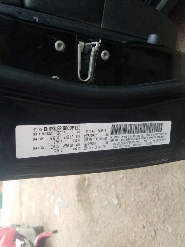 2013 DODGE JOURNEY SX 3C4PDCBB1DT601770