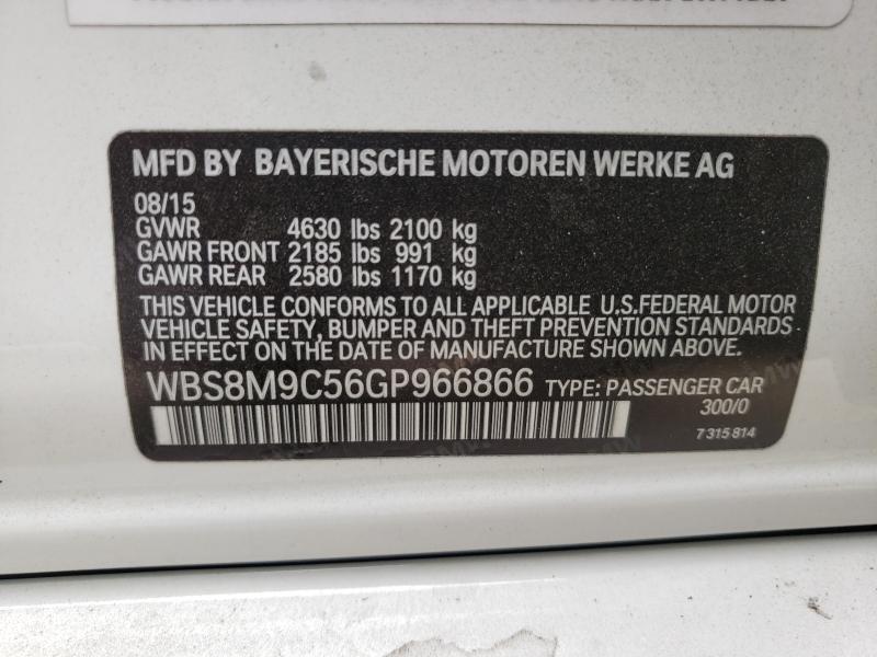 2016 BMW M3 WBS8M9C56GP966866