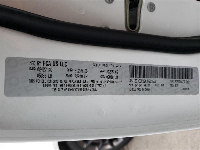 2018 DODGE CHARGER GT 2C3CDXJGXJH235559