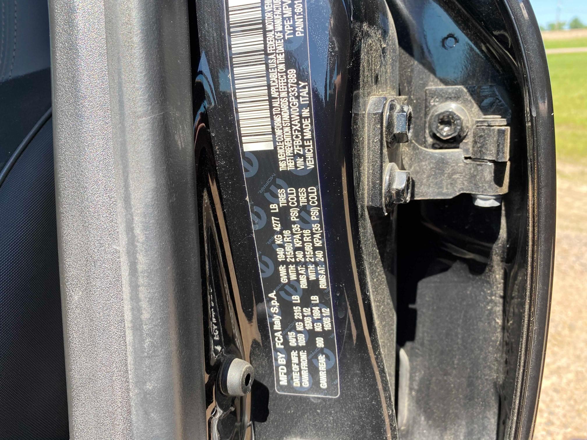 2016 FIAT 500X POP ZFBCFXAW0GP337889