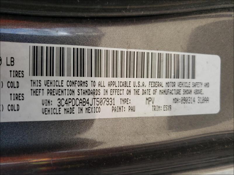 2018 DODGE JOURNEY SE 3C4PDCAB4JT507931