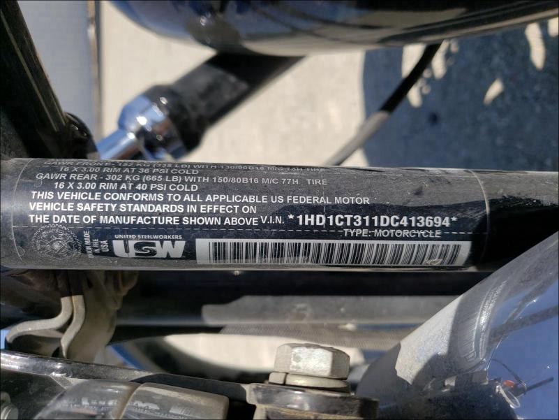 2013 HARLEY-DAVIDSON XL1200 C 1HD1CT311DC413694