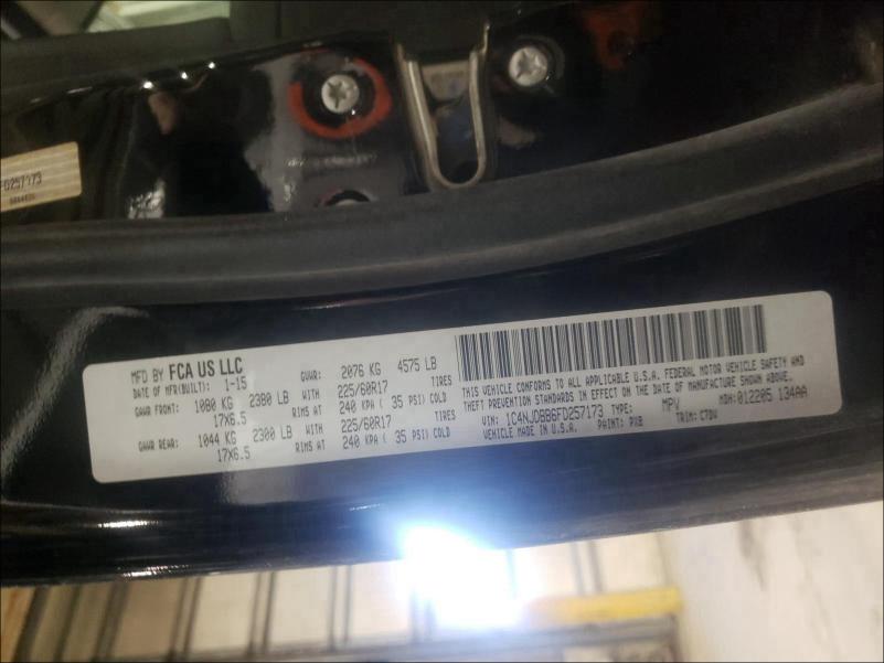 2015 JEEP COMPASS SP 1C4NJDBB6FD257173