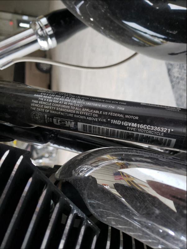 2012 HARLEY-DAVIDSON FXDF DYNA 1HD1GYM16CC336321