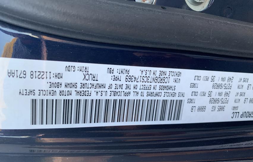 2012 DODGE RAM 1500 L 1C6RD6NT3CS174369