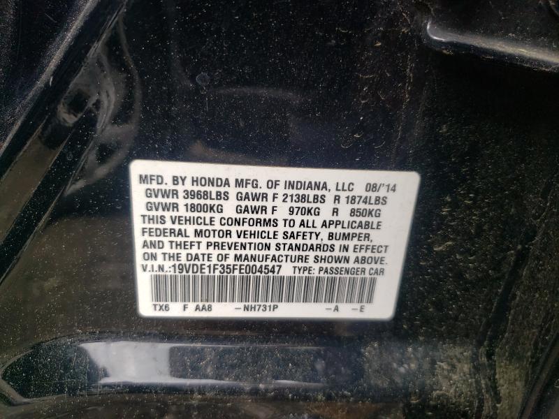 2015 ACURA ILX 20 19VDE1F35FE004547