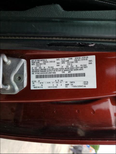 2014 FORD ESCAPE SE 1FMCU0GX2EUB61482