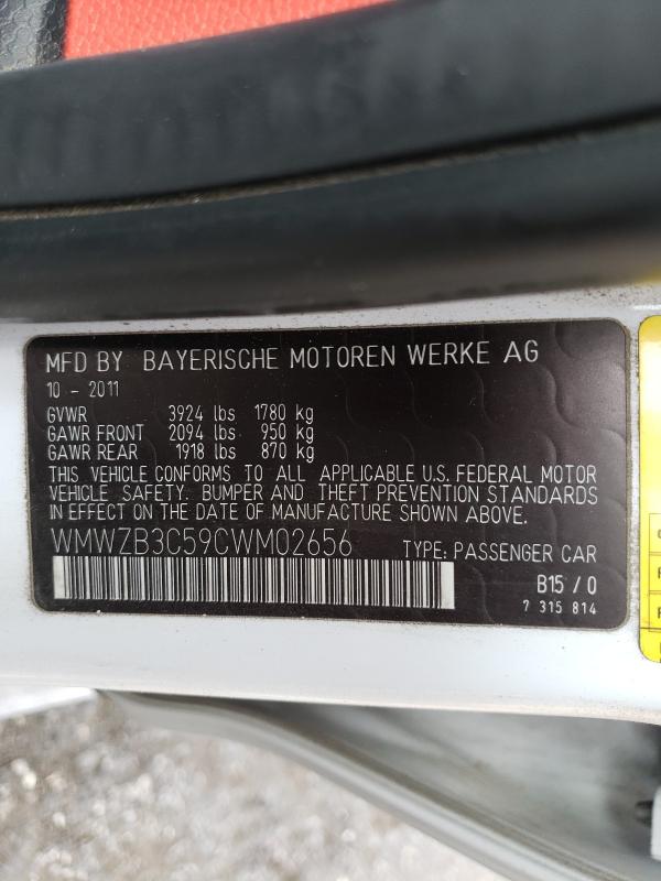 2012 MINI COOPER COU WMWZB3C59CWM02656