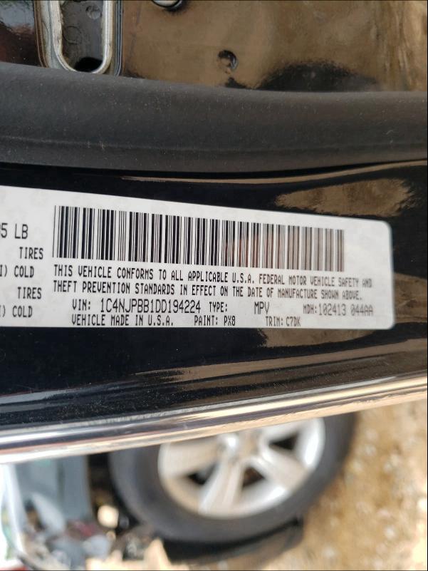 2013 JEEP PATRIOT SP 1C4NJPBB1DD194224