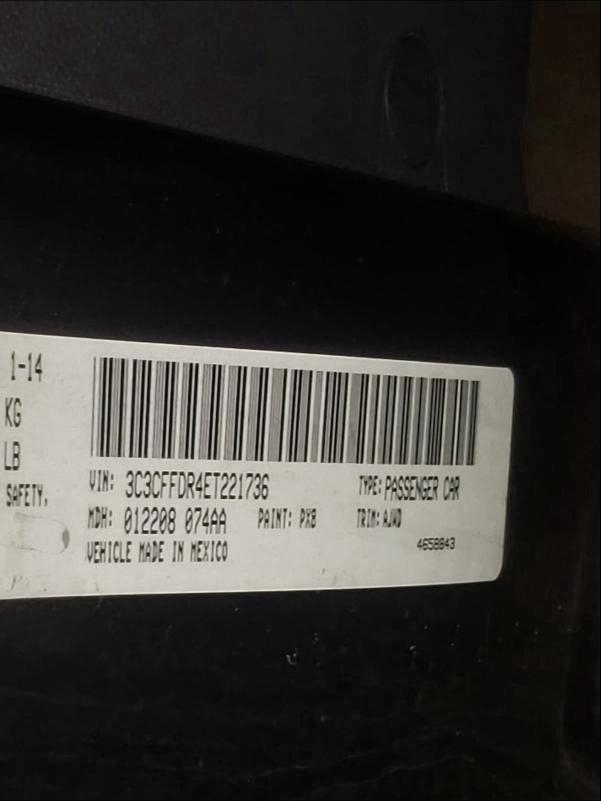 2014 FIAT 500 POP 3C3CFFDR4ET221736