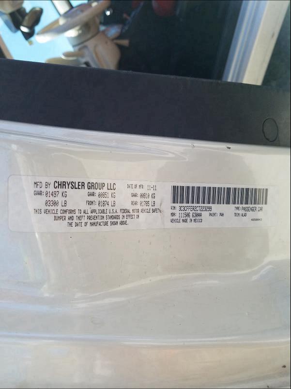 2012 FIAT 500 LOUNGE 3C3CFFER2CT223299