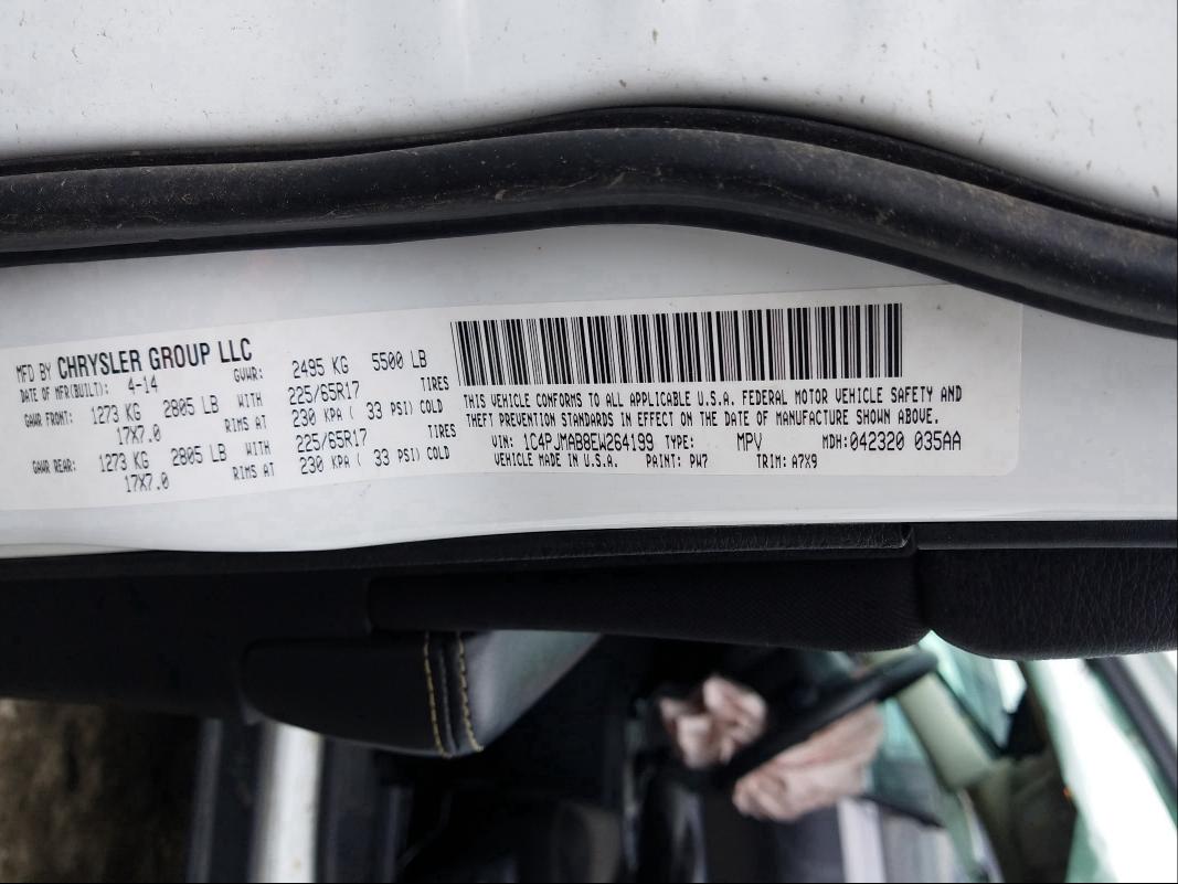 2014 JEEP CHEROKEE S 1C4PJMAB8EW264199