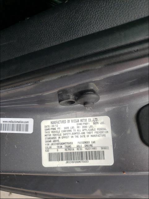 2013 INFINITI G37 SPORT JN1CV6FE8DM770453