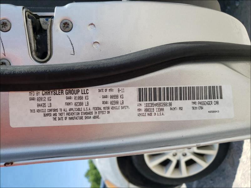 2011 DODGE CALIBER HE 1B3CB5HA5BD268198