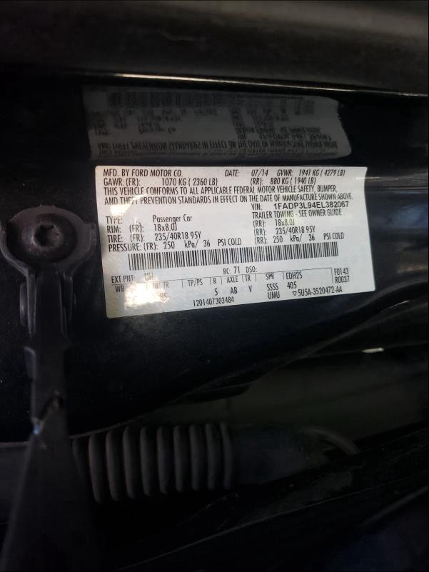 2014 FORD FOCUS ST 1FADP3L94EL382067
