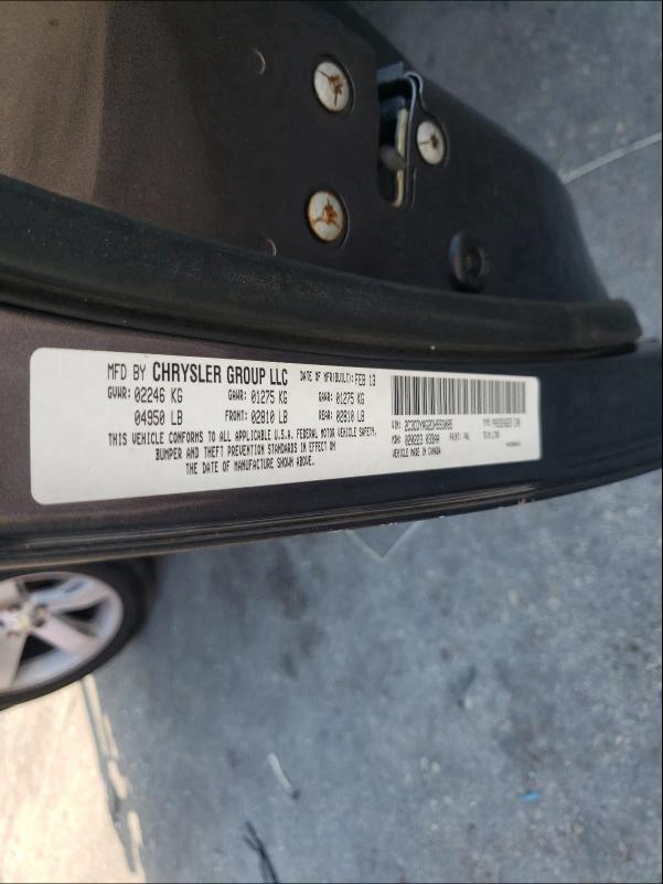2013 DODGE CHALLENGER 2C3CDYAG2DH593085