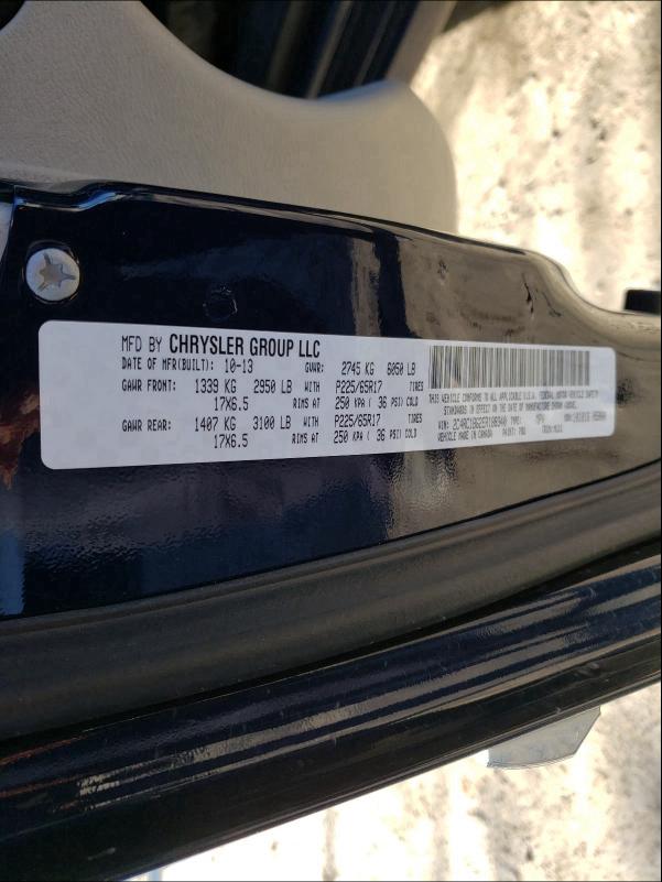 2014 CHRYSLER TOWN & COU 2C4RC1BG2ER188340