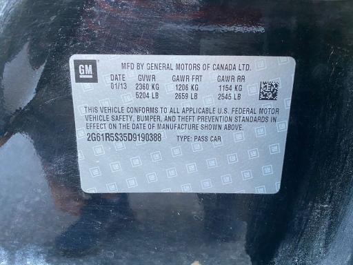 2013 CADILLAC XTS LUXURY 2G61R5S35D9190388