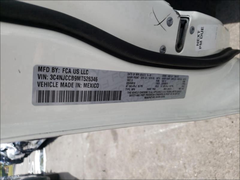 2021 JEEP COMPASS LI 3C4NJCCB9MT526346