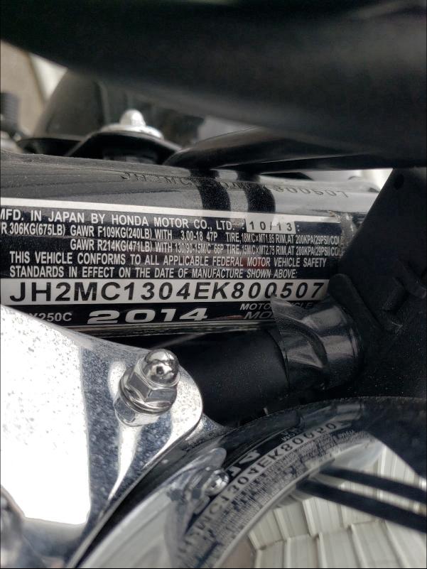 2014 HONDA CMX250 C JH2MC1304EK800507