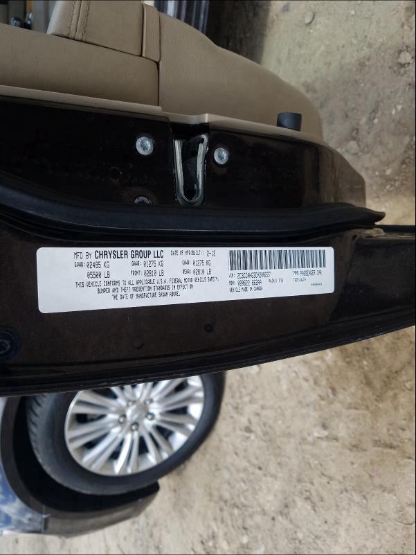 2012 CHRYSLER 300 LIMITE 2C3CCAHG3CH208227
