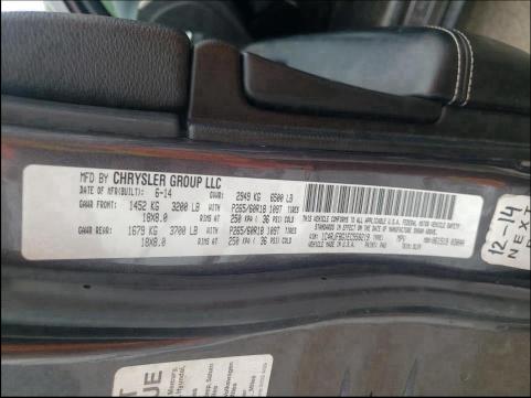 2014 JEEP GRAND CHER 1C4RJFBG1EC558219