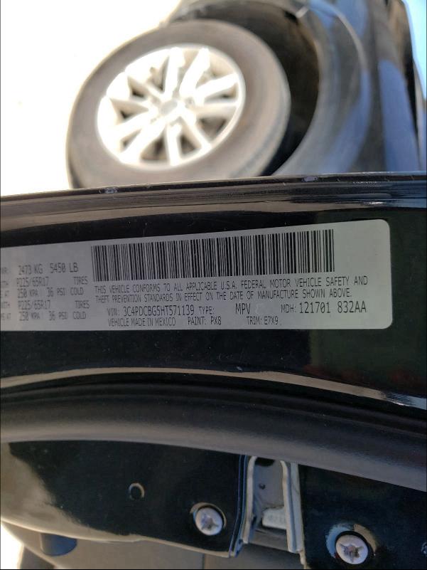 2017 DODGE JOURNEY SX 3C4PDCBG5HT571139