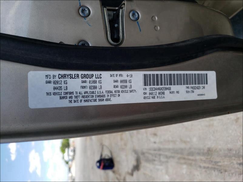 2010 DODGE CALIBER SX 1B3CB4HA6AD590468
