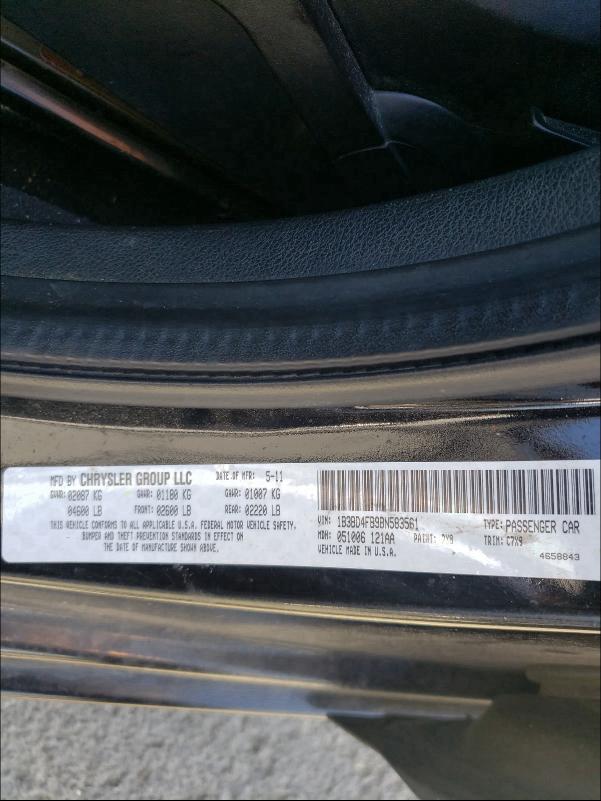 2011 DODGE AVENGER EX 1B3BD4FB9BN583561