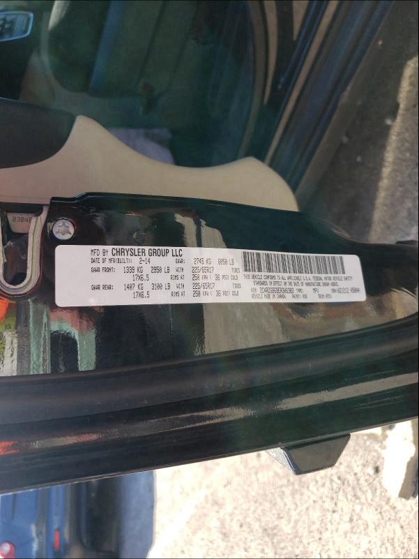 2014 DODGE GRAND CARA 2C4RDGBG9ER306383