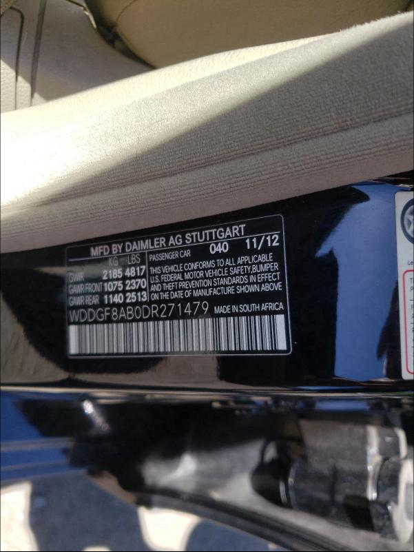 2013 MERCEDES-BENZ C 300 4MAT WDDGF8AB0DR271479