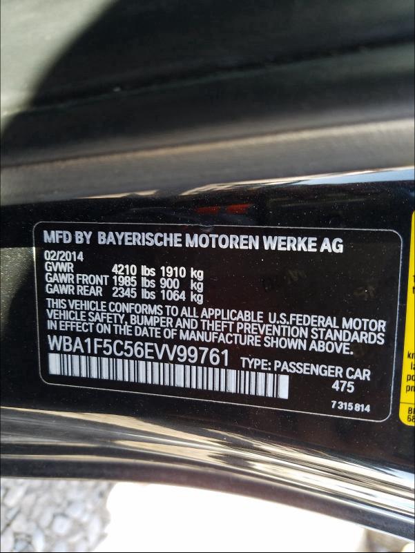 2014 BMW 228 I WBA1F5C56EVV99761