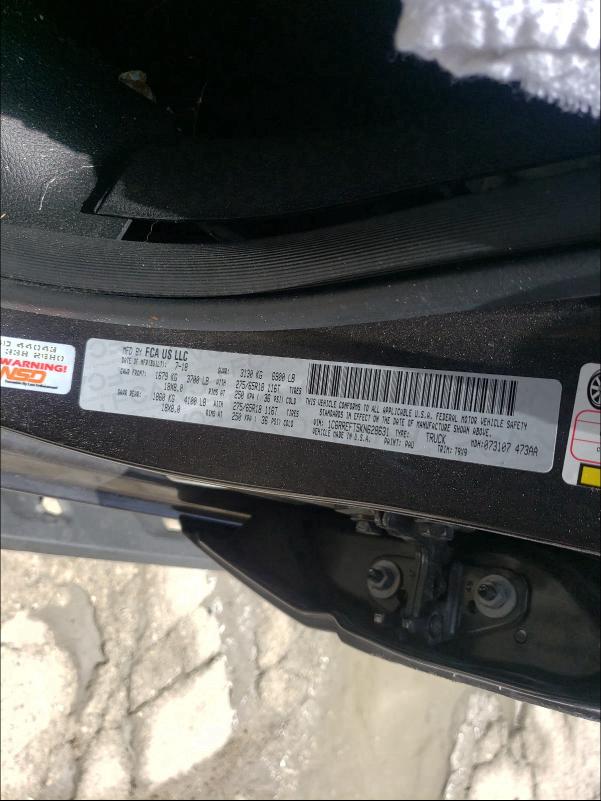 2019 RAM 1500 BIG H 1C6RREFT5KN628631