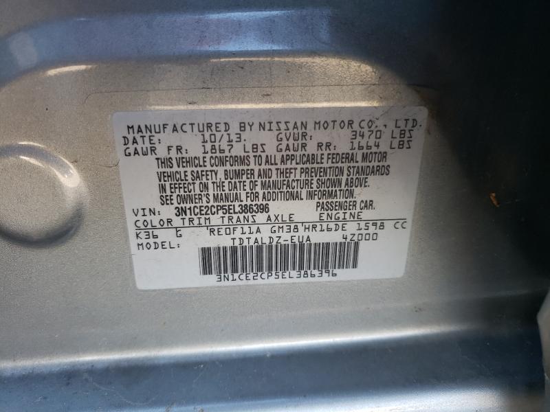 2014 NISSAN VERSA NOTE 3N1CE2CP5EL386396
