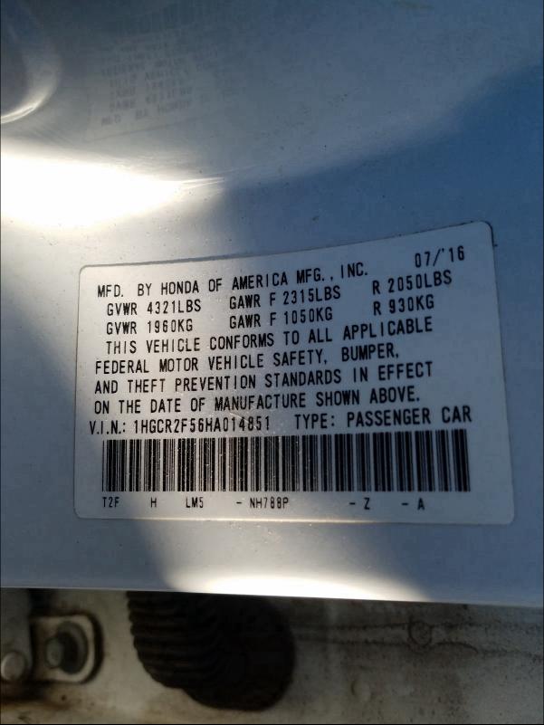 2017 HONDA ACCORD SPO 1HGCR2F56HA014851