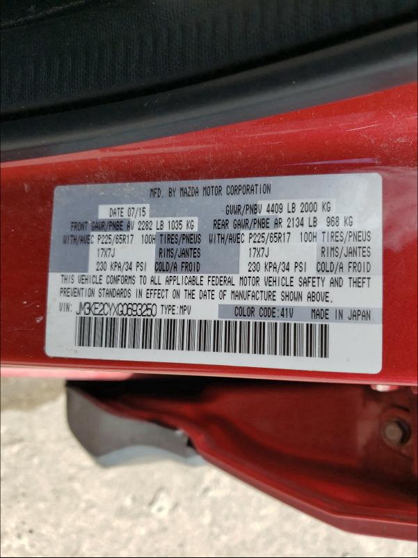 2016 MAZDA CX-5 TOURI JM3KE2CYXG0693250